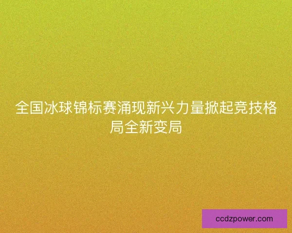 全国冰球锦标赛涌现新兴力量掀起竞技格局全新变局 全国冰球锦标赛涌现新兴力量掀起竞技格局全新变局
